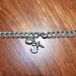 Silver Anchor Bracelet